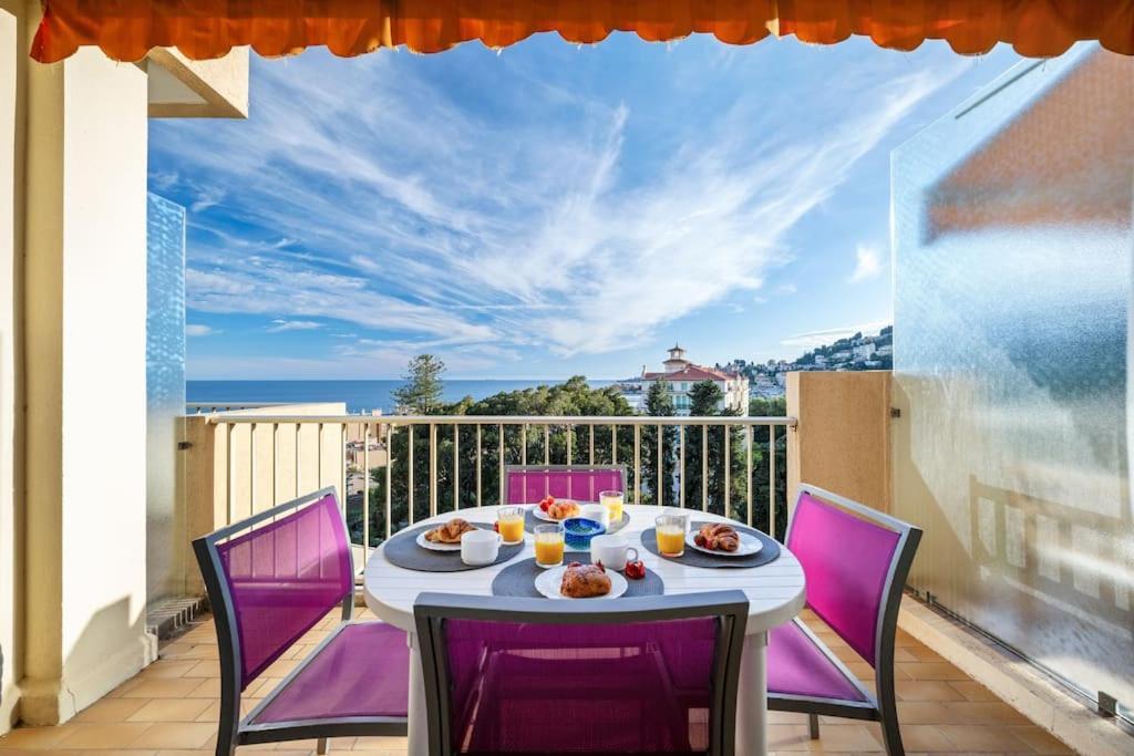 מנטון Le Fontana Rosa - Vue Mer - Terrasse - Parking Inclus מראה חיצוני תמונה