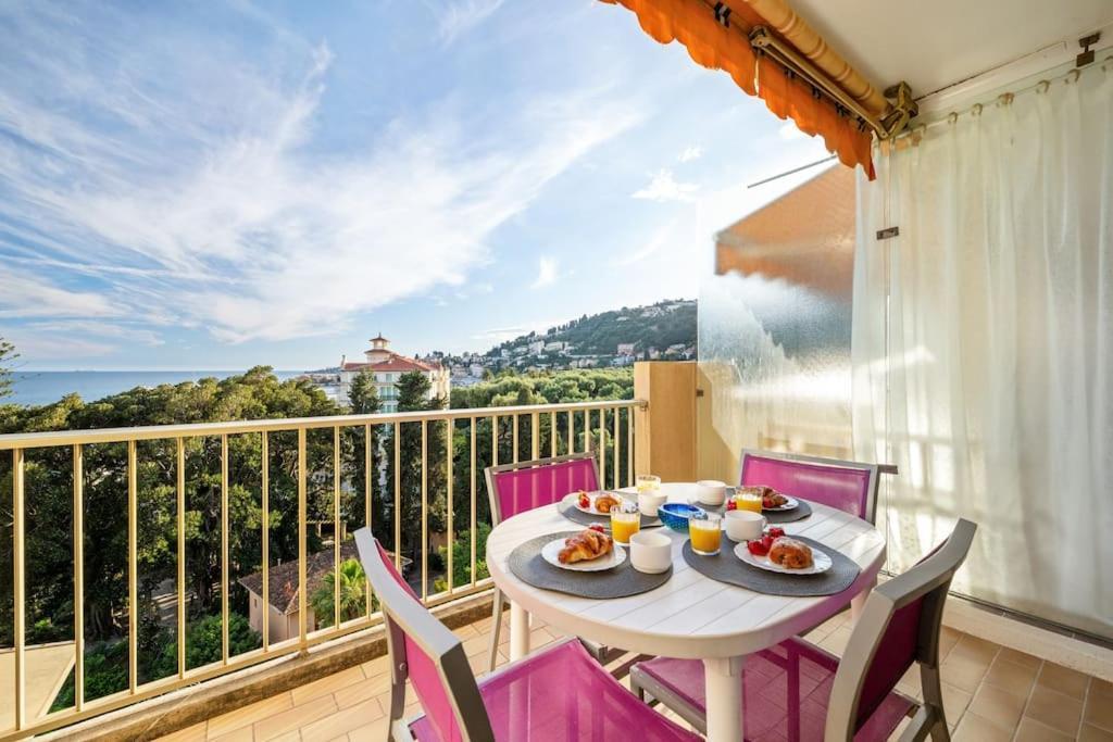 מנטון Le Fontana Rosa - Vue Mer - Terrasse - Parking Inclus מראה חיצוני תמונה