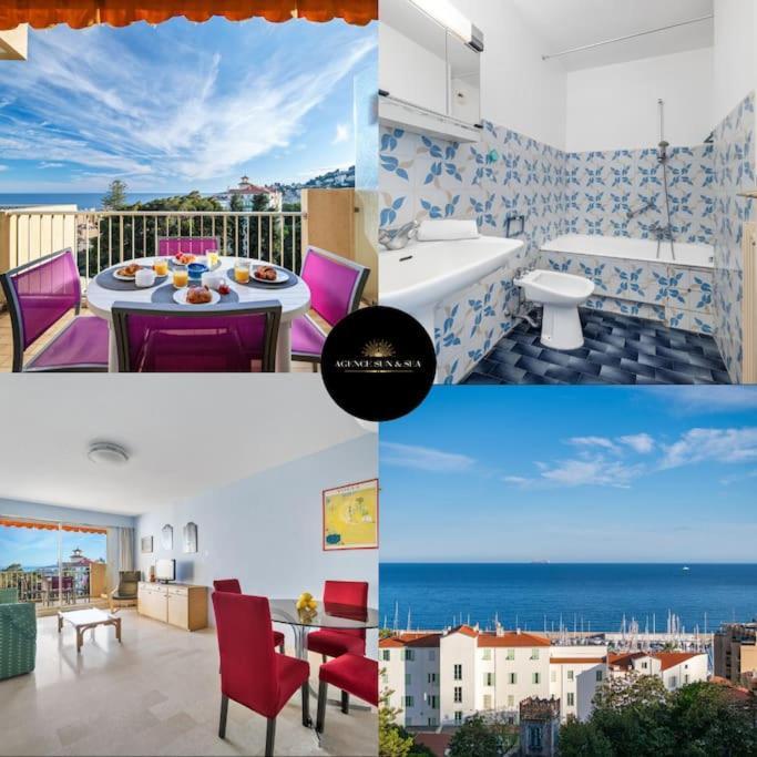 מנטון Le Fontana Rosa - Vue Mer - Terrasse - Parking Inclus מראה חיצוני תמונה